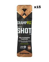 CrampFix Muscle Cramp Rapid Relief, Fast Acting Drink Prevents and Relieves, for Leg, Calf, Any Muscle, 15Pk Small Easy to Carry Sachets, All Natural, Espresso with Caffeine