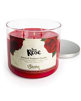 True Rose Scented 3 Wick Candle - All Natural - Made with 100% Responsibly Sourced Soy and Essential Fragrance Oils - Phthalate & Paraffin Free, Vegan, Non-Toxic
