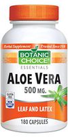 Aloe Vera 500 mg, Sooth, Cleansing, Aid Digestion 180 capsules
