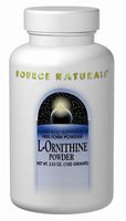 Source Naturals L-Ornithine Free Form Amino Acid Supplement For Muscle Support - 100 Capsules