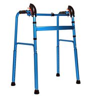 Autopeck Down Stairs Walker Climbing Standard Walkers Walking Folding Aluminium Lightweight Mobility Aid Old Disabled
