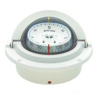 Ritchie Navigation Compass, Flush Mount, 3" Combi, White