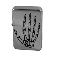 Lighter - Skeleton Hand High Polish Chrome L1 - Star Int. Inc Brand
