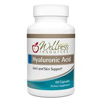 Hyaluronic Acid from Rooster Comb, 100% Natural Low Molecular Weight (60 Capsules)