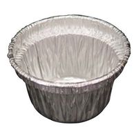 Pactiv 2 oz Silver Aluminum Utility Sauce Cup - (packs of 160) L 1 1/2" X W 1 1/2" X DEEP 1 1/2"