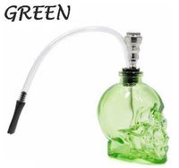 Skull Glass Hookah (Green)