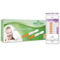 Easy@Home 10 Pregnancy Test Sticks - hCG Midstream Tests, FSA Eligible, Powered by Premom Ovulation Predictor iOS and Android App