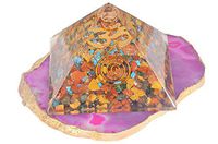 New Powerful Orgone Multi Pyramid with Copper OM Symbol Crystal Healing Reiki Feng Shui Energy Wellness Meditation Peace Health Wealth Aura Vaastu Bagua