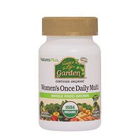 NaturesPlus Source of Life Garden Certified Organic Womens Once Daily Multivitamin - 30 Vegan Tablets - Pure, Natural Whole Food Ingredients - Energy Boost - Vegetarian, Gluten-Free - 30 Servings
