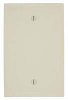 Leviton PJ13-A 1-Gang Blank Wallplate, Midway Size, Almond