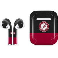 Skinit Decal Audio Skin for Apple AirPods with Lightning Charging Case - Officially Licensed College Alabama Crimson Tide Logo Design