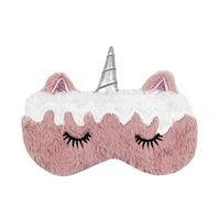 RARITYUS Cute Unicorn Sleep Eye Mask for Sleeping Soft Plush Eyeshade for Women Girls Kids Home Sleeping Traveling