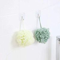 YunZyun 1PC Bath Ball Hygienic Soft Bath Ball Rich Bubbles Bath Sponge Brush for Bathroom Shower and Massage (Light Blue)