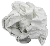 Recycled Cut White Flannel Rags - 10 Pound Box - Extremely Absorbent, Smooth and Soft