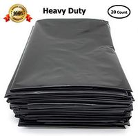 Black Trash Bag 40-45 Gallon 32” X 50” X 3Mil, 20 Bags
