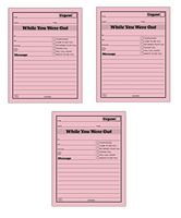 Adams While You were Out Pads, 4.25 x 5.5 Inches, Pink, 50 Sheets per Pad, 12 Pads per Pack, 3 Pack, 36 Pads Total (9711D)