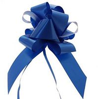 APAC 2in Block Color Decorative Pull Bow Ribbon (One Size) (Royal Blue)