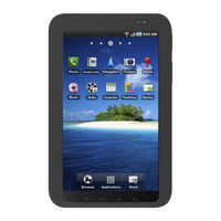 Black Silicone Skin Case for Samsung Galaxy Tab P1000