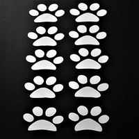 Chase Grace Studio Dogs Puppies Paw Prints Vinyl Decal Sticker|White|Cars Trucks SUVs Vans Laptops Walls Glass Metal|6.5" X 4.5"|CGS945