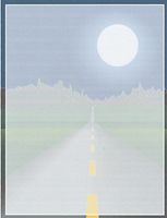 Moon On Highway Stationery Printer Paper 26 Sheets