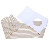 SUPVOX Unisex Ostomy Hernia Belt Waist Stoma Support Abdominal Binder Brace Breathable Belly Band with Stoma Opening for Colostomy Patients (M)