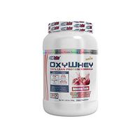 EHPLabs OxyWhey - Lean Whey Protein Strawberry Milkshake (2lbs) Gluten Free, 24g of Protein per Serving, 5.3g of BCAAs per Serving, 300mg MCT Oils - 30 Servings