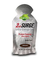 PacificHealth 2nd Surge All Natural Ultra Energy Gel - Box of 8, 1.02-Ounce Packets (Chocolate)
