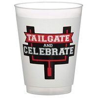 SB Design Studio D2203 Sips BPA Free Plastic Frost Cups, 8-Count, Tailgate