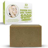 Natrulo Poison Ivy Soap Bar - All Natural Poison Ivy Treatment - Anti-Itch Skin Cleanser Bar for Poison Ivy, Poison Oak & Sumac - Removes Oils, Soothes & Relieves Rashes - 4 oz Bar Made in USA