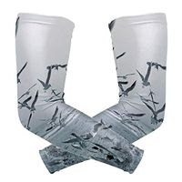LEVEIS Seagulls and Doves Arm Sleeves UV Protection for Men Women Sunblock Protective Gloves Running Golf Cycling Driving Long Arm Cover 1 Pair