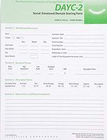 DAYC-2 Social-Emotional Domain Scoring Forms (25)