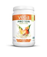 Vega Protein & Greens Tropical (19 Servings, 20.8 Ounce) - Plant Based Protein Powder, Keto-Friendly, Gluten Free, Non Dairy, Vegan, Non Soy, Non GMO - (Packaging May Vary)