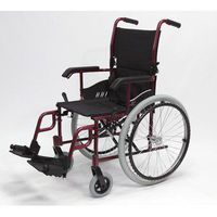 High Strength Ultra Lightweight Wheelchair Front Rigging: Swing-Away, Color: Merlot Mica, Seat Size: 18" W