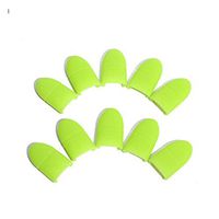 Nail Art Tool,Putars Fashion 10PCS Silica Gel Nail Soak Off UV Gel Art Polish Remover Wrap Cap (Green)
