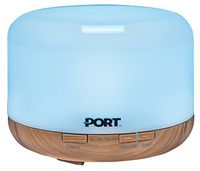 Port Essential Oil Diffuser 500ml, Essential Oils Electric Vaporizer/Nebulizer with 7 LED Colors, Cool Mist Ultrasonic Humidifier, Quiet