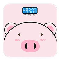 NILINLEI High Accuracy Skidproof Digital Body Weight Bathroom Scale, Electronic Scale with Step-On Technology, 180kg Capacity, Blue Backlight LCD Display