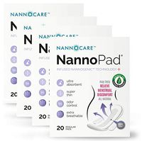 NannoPad Regular - Certified Organic Cotton- Far Infrared Technology to Reduce Discomfort - No Dyes, Chlorine Bleach or Fragrances - Minimize Odors and Bacteria