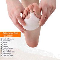 Elever Foot Pad Kit, 1 Pair Metatarsal Pad Set - Ball of Foot Pillow Gel Foot Pads Ball of Foot Cushion Forefoot Pad with Toe Loop for The Relief of Foot Pain