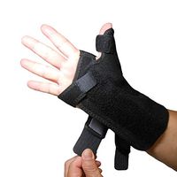 IRUFA,TB-OS-38, 3D Breathable Fabric RSI Wrist Thumb Spica Splint for Carpal Tunnel Syndrome, BlackBerry Thumb, Trigger Finger, Mommy Thumb Brace, Sprains, Arthritis and Tendinitis (Right Hand)