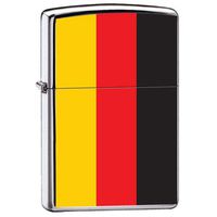 Zippo "Flag of Germany" High Polish Chrome Lighter, 7964