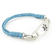 Braided Medical Alert ID Bracelet - Custom Engraving Included -Fun, Modern & Casual - River
