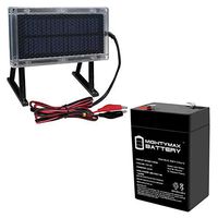 Mighty Max Battery 6V 4.5Ah Replaces Eagle Picher CF6V4 CF6V + 6V Solar Panel Brand Product