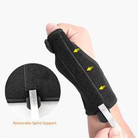 Reversible Thumb Stabilizer, Thumb Brace for Arthritis or Soft Tissue Injuries,Lightweight and Breathable,Splint for Trigger Finger, Pain Relief, Arthritis, Tendonitis, Sprained, Carpal Tunnel Left
