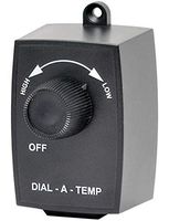 KB Electronics Model Dial-A-Temp (UL) Variable Speed Fan Control, Plug-in Style, Rated 2.5 Amps @ 120 VAC