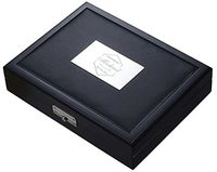 Personalized Groomsmen Visol Drako Black Travel Cigar Humidor - Holds 20 Cigars