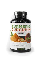 Turmeric Curcumin with Bioperine - Best Value 180 Count 1400mg Veggie Capsules - Curcuminoids 142.5mg and Black Pepper Fruit Extract for Maximum Absorption - Turmeric Root Extract Supplement