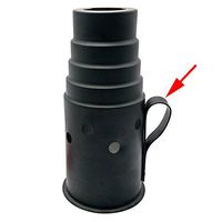 Metal Hookah Wind Cover Hookahs Sheesh Anti air Pot Cover Accessories Gadget On The Top Cachimba with Handle Charcoal Hookah Pipe Screen Windcover (Black 1)