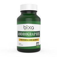 Andrographis Extract 20% Andrographolide 60 Veg Capsules (450mg) | Natural Liver Tonic (Kalmegh Extract) | Herbal Supplement to Reduce Fever | for Healthy Immunity | Bixa Botanical