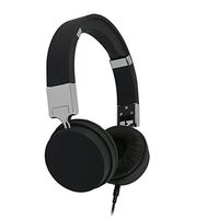 Travelnect TRVNCT220 Noise Isolating Premium Travel Headphones for Apple/iPhone, Samsung Galaxy, iPad and Tablets for Music, Movies and Games, Black/Silver