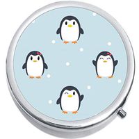 Penguin Pattern Classic Medical Pill Box Medicine Pill Box